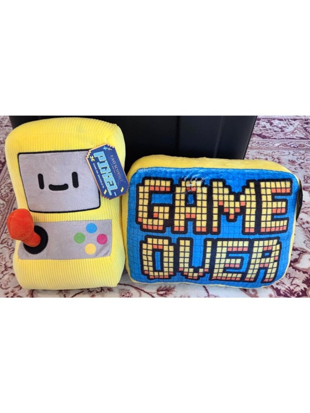 FAO Schwartz Retro 10” Game Arcade & Pixel Retro Game Over Plush Stuffed Toys
